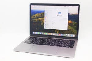 中古良品 2K対応 13.3型 Apple MacBook Pro A1989 (TouchBar2019) macOS 14 sonoma 八世代 i5-8279U 16GB 256GB-SSD カメラ 無線 管:1003m