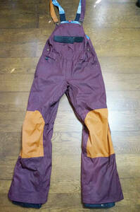 男性用 686 six eight six スノーボードウエア オーバーオール パンツ MENS Forest Baily Overall Up Pants L6W214 サイズ L