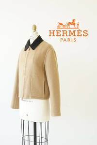 HERMES by Martin Margiela エルメス マルタン マルジェラ期 ショート ウール ブルゾン ジャケット size 38 1022044