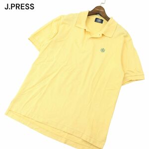 J.PRESS ジェイプレス 春夏 ロゴ刺繍★ 半袖 鹿の子 ポロシャツ Sz.L　メンズ 日本製　A4T04739_4#A