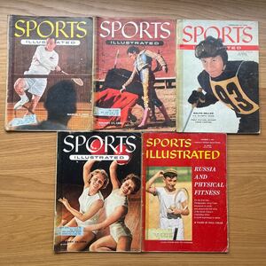 k1225-6 海外雑誌まとめ / weekly sports illustrated 1950s スポーツ アメフト 体操 / 写真 広告 ビンテージ USSR ソビエト連邦