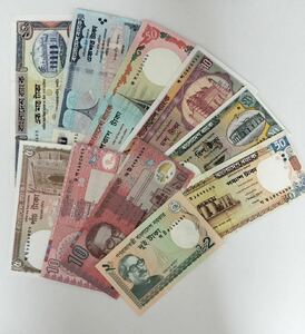 A1684.バングラデシュ10種紙幣