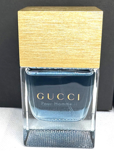 ★グッチ香水・GUCCI POUR HOMME II EDT.1.7FL.OZ. 50ml ★開封展示USED/残量 約98% 約49ml/地下冷暗倉庫保管/箱無・廃盤・入手困難品