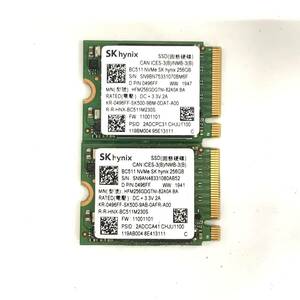 K60606156 SK hynix NVMe 256GB SSD 2点【中古動作品】