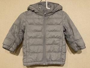 UNIQLO BABY 409390 ライトウォームパデットパーカ 04 GRAY 80 USED ユニクロ ベビー