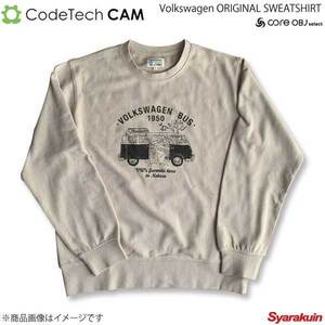 Codetech コードテック Volkswagen ORIGINAL SWEATSHIRT BUS RIVER ベージュ Sサイズ CO-KVW-3354BE