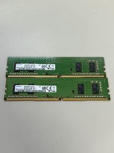 s694)SAMSUNG 4GB 1RX16 PC4-2666v-UCO-11デスクトップ 用 メモリ 2点　動作確認 複數在庫