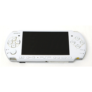 【中古】SONY PSP パール・ホワイト PSP-3000 PW 液晶画面いたみ [管理:1350011104]