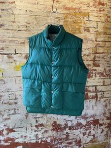 ~70s L.L.Bean DOWN VEST ヴィンテージ ビンテージ エルエルビーン LLBean ダウンベスト 筆記体タグ リップストップ 60s 送料無料 OUTDOOR