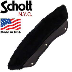 Schott (ショット) 618M Detachable BOA for Collar (デタッチャブル 襟ボア) 09(010)BLACK-42