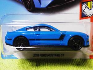 HW 2018 FORD MUSTANG GTフォードマスタング MUSCLE MANIA (ブルー）