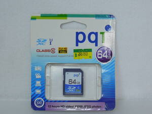 [中古]PQI SDXCカード【64GB UHS-I U1】 class10 SD10U11-64 *SDメモリカード @エラーチェック済