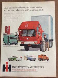 i即決【mid-century advertising/LIFE/POST/広告443】INTERNATIONAL TRUCKA/トラック/自動車/ミッドセンチュリー/アメリカンカルチャー