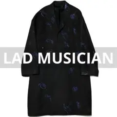 定価10万LAD MUSICIANインクジェットローズビッグチェスターコート44