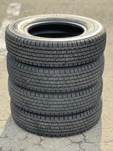 ★ バリ山！ ブリヂストン W300 145/80R12 80/78N LT 2022年製 12インチ スタッドレスタイヤ 4本セット 9分山 札幌 T-1147