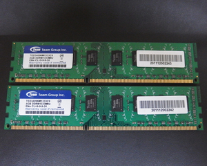 mem131 Team 4GB×2枚=8GB DDR3 中古品