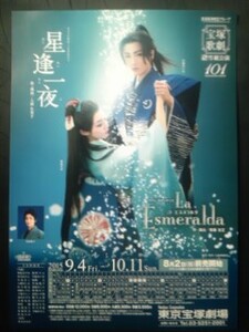 雪組大劇「星逢一夜/La Esmeralda」早霧せいな/咲妃みゆ/望海風斗/彩風咲奈/彩凪翔/月城かなと(後月組) │宝塚歌劇チラシ/フライヤー