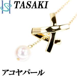 年末大感謝祭【最大40%OFF】タサキ 田崎真珠 アコヤパール ネックレス 6.9mm K18YG ブランド TASAKI 送料無料 美品 中古 SH108426