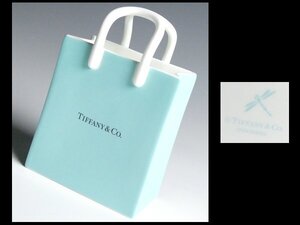 N168 TIFFANY ティファニー ショッピングバッグ ショッパー型 小物入れ ミニベース オブジェ 飾物