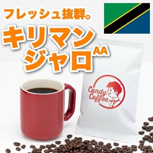 【出来立て】【 400g 】自家焙煎コーヒー豆　キリマンジャロAA　タンザニア 浅煎り 柑橘　レモン キャンディコーヒー Candy Coffee