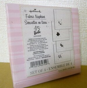 ★バービー 45周年 ナプキン Hallmark Fabric Napkins★送料無料★