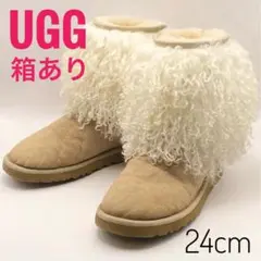 美品　箱あり　激レア　UGG　定価33,600円　リアルファー　ムートンブーツ