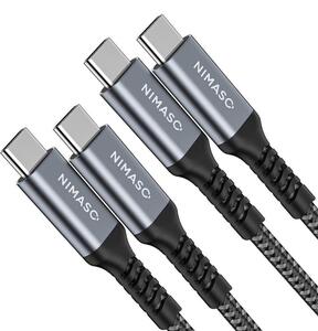 即納　NIMASO USB C/TypeC to TypeCケーブル 2m 2本