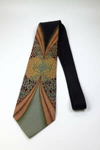 高級 絹 シルク 100％ イタリア製 派手目 個性派 ネクタイ