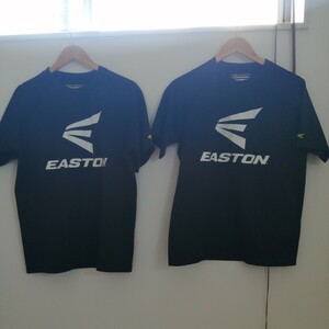 野球　EASTON　イーストン　黒　半袖Tシャツ　2枚セット　サイズMとL　ほとんど未使用