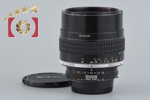 【中古】Nikon ニコン Ai-S NIKKOR 105mm f/1.8