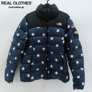 ☆THE NORTH FACE/ノースフェイス 星条旗パッチ スター/星柄 ダウンジャケット/NF0A3BZE/L /060