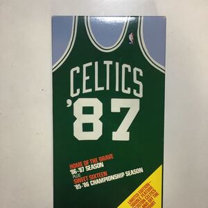 ☆ビデオバスケ「VHS NBA セルティックス86-87シーズンと85-86チャンピオンシップ 」121分収録テープアメリカバスケットボール勝