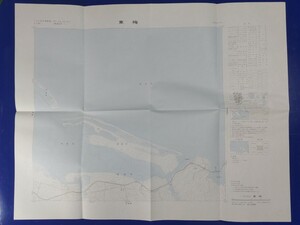 25000分の1地形図【東梅（とうばい）】国土地理院発行・昭和62年修正測量・平成元年発行　〈北海道根室市・風蓮湖・春国岱〉