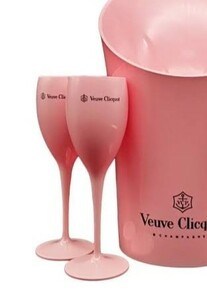 激レア 希少 ヴーヴ・クリコ グラス 2脚 セット ピンク ロゼ シャンパン champagne pink rose ドンペリ モエ・エ・シャンドン アルマンド