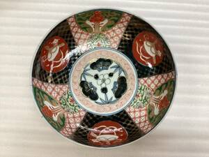 伊万里焼　深皿　アンティーク　皿　色絵　和食器　伊万里　K129