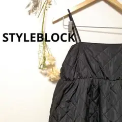 STYLEBLOCK スタイルブロック キルティング キャミワンピース お洒落