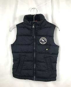 abercrombie kids　ｘｓサイズ　中綿ベスト　ダウン　黒色　アウター　JTB-268