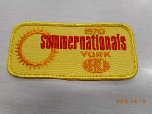 NHRA ワッペン 全米ホットロッド協会 Summernationals YORK 1970