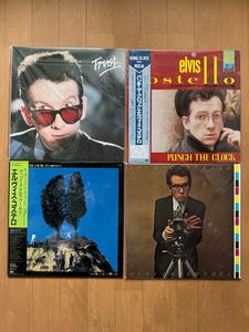 Elvis Costello and the Attractions エルヴィス・コステロ アナログレコード4枚セット LP this year model trust 国内盤帯付き