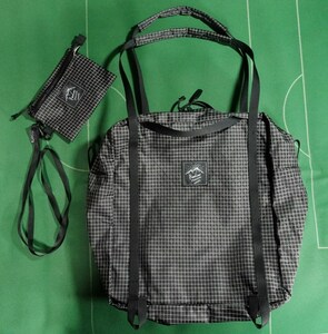 ▲RAWLOW MOUNTAIN WORKS SPECTRA X-grid素材 2WAY トートバッグ HIKERS TOTE ブラック 未使用!!!▲