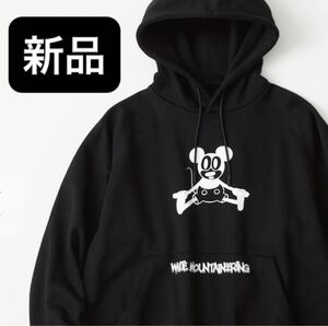 新品★White Mountaineering×DISNEY ホワイトマウンテニアリング ディズニー プレーンクレイジー ミッキー スウェットパーカー 2(L)4(XXL)