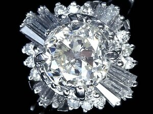 GG11689SS【1円～】新品【RK宝石】《Diamond》極上ダイヤモンド 特大1.02ct!! 極上脇石ダイヤモンド Pt900 超高級リング ダイヤ