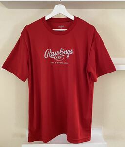 Rawllings ローリングス Tシャツ レッド 半袖 アンダーシャツ サイズO(XL)