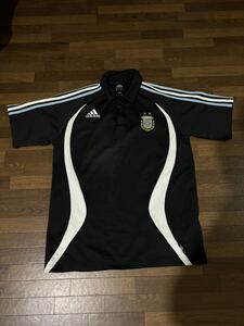 adidas アルゼンチン代表 ポロシャツ 2006 黒 ブラック サイズL 正規品