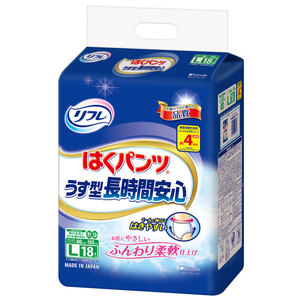 【まとめ買う】リフレ はくパンツ うす型長時間安心 Lサイズ 18枚入×20個セット