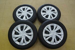 【中古 SET】スズキ スイフト 純正 鉄 15インチ 4H100 5J 21年 ブリジストン エコピア EP150 175/65R15