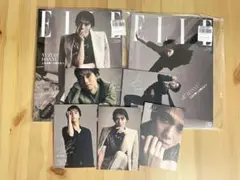 羽生結弦  ELLE エルシャポン　雑誌２冊　ハガキ５枚　コンプリート  新品