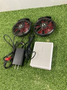 【中古品】★空調風神服　斜めファン・バッテリーセット　RD9190J　ITYW1TI22FWK