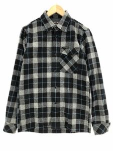 HYSTERIC GLAMOUR ヒステリックグラマー ウール混 チェック柄 シャツ sizeM/グレー系 ◇■◎ ☆ dib9 レディース