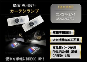 即納 BMW M Performance HD ロゴ LEDプロジェクター ドア カーテシランプ 純正交換 E61/F07/F10/F11/G30/G31/E63/E64/F06/F12/F13/G32/E65